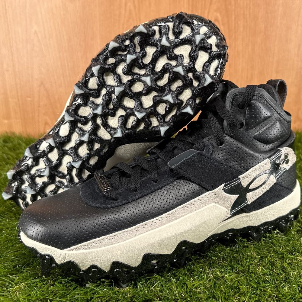 Under Armour Harper 10 Pro TPU Mid Black Baseball Cleats 6000715-001 Men's Sz 7